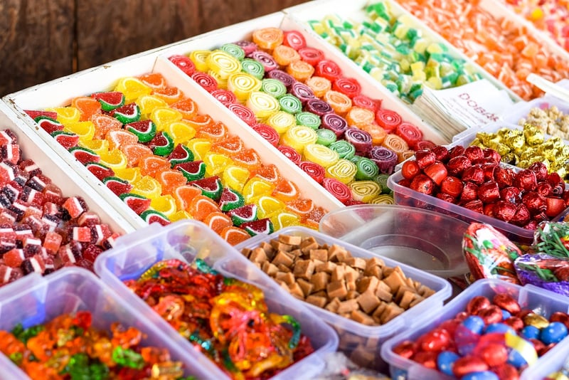 Assorted candies